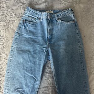 H&M Light Blue High-Waisted Jeans